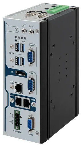 ARES-5320 w/ 3 x 2.5GbE, 4 x COM, 4 x USB, 1 x DP, 1 x VGA, 8 x DI/O, 64G eMMC & 1 x 2.5" SSD/HDD Tray