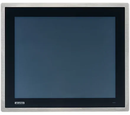 17" SXGA Industrial Monitor with Resistive Touch Control, Direct VGA, DP Ports, and 304 Stainless Steel Front Bezel
