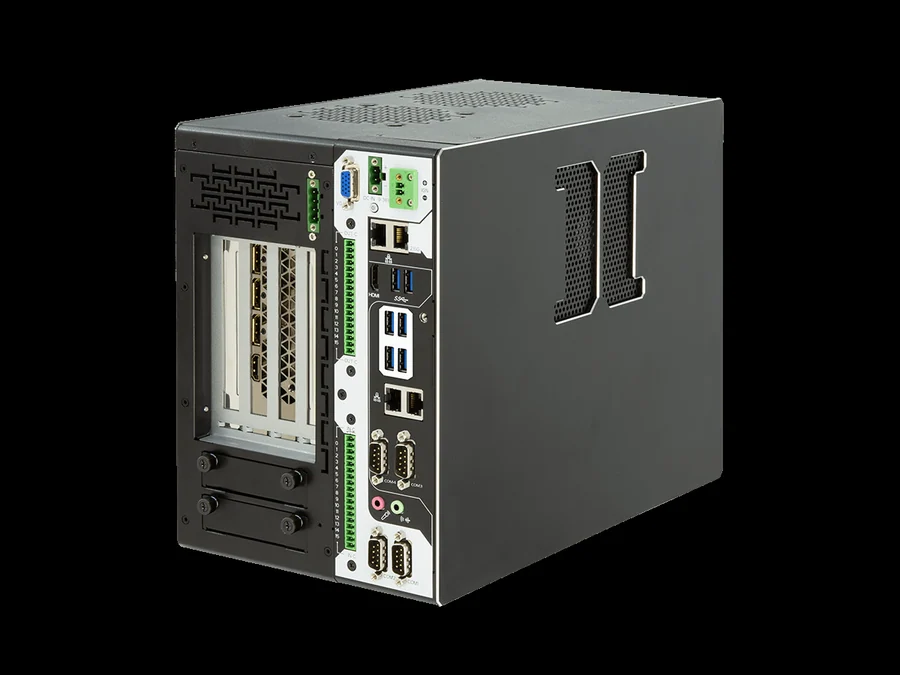 FPC-9107-L2U4-G2 - Industrial Edge AI Computer supporting 250W GPU or Dual NVIDIA Tesla T4, Intel Xeon/Core Gen 10