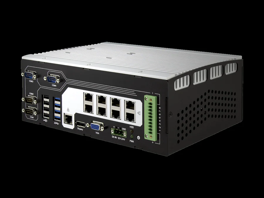 ARES-1973C-4898 - ARES-1973 w/ C236, 4xCOM, 4xDI/DO, 9xGbE LAN and 8xUSB (Fan-less)