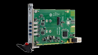 3U CPCI-S 4 x USB typeA, 2 x M.2 E key carrier board