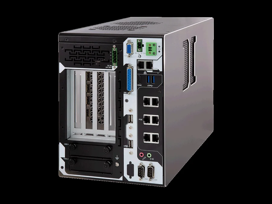 FPC-9108-P6-G3 - Industrial Edge AI Computer supporting NVIDIA RTX-3090, Intel 10th Gen Xeon/Core, 6x GbE PoE