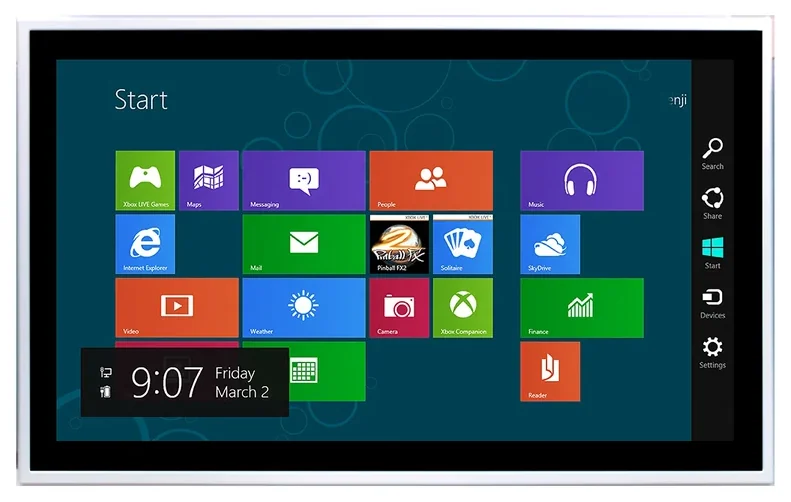 ASLAN-W922C-6300G4 - Fanless 21.5" Wide-Screen Industrial Panel PC with Intel Core i5-6300U Processor