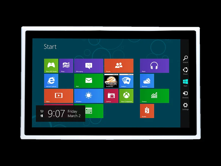 ASLAN-W719C-1900G4 - 18.5" Widescreen Fanless Industrial Panel PC, Intel J1900 CPU