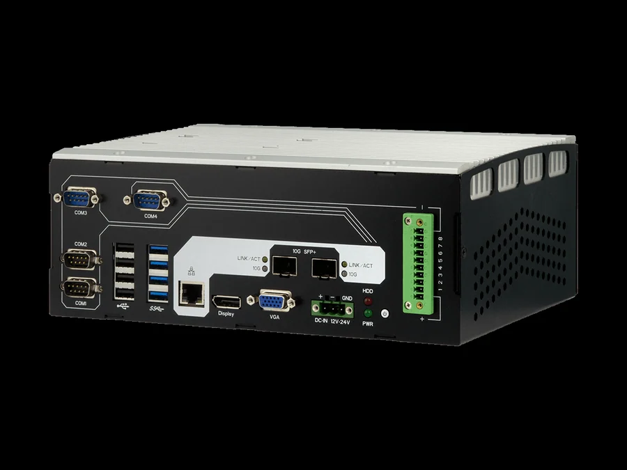 ARES-1973C-48C8 - Industrial Box PC with Dual 10G SFP+ Fiber LAN, Intel Core i7/i5/i3 Gen 6/7