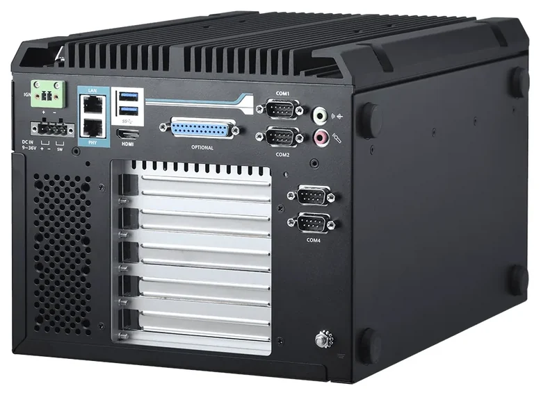 FPC-8208-G1 - Ruggedized Edge AI Computing Box PC with Intel® 14th Gen Core™ i9/i7/i5/i3 w/ expansion fan and PEG 8-pin power cable, Supporting NVIDIA® 100W GPU